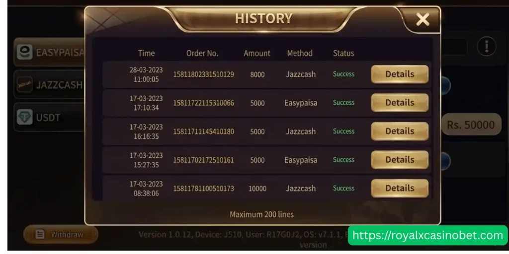 royal x casino withdraw